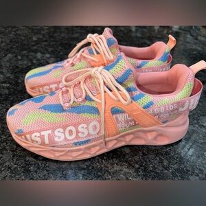 JUST SO SO Pink Camo Sneakers
